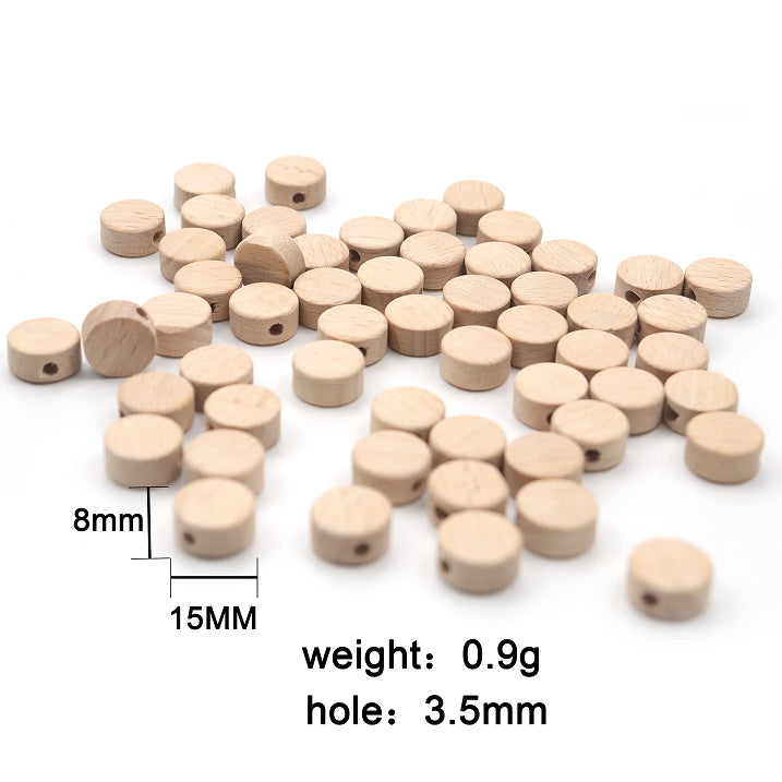 5pcs Wood Round Pieces