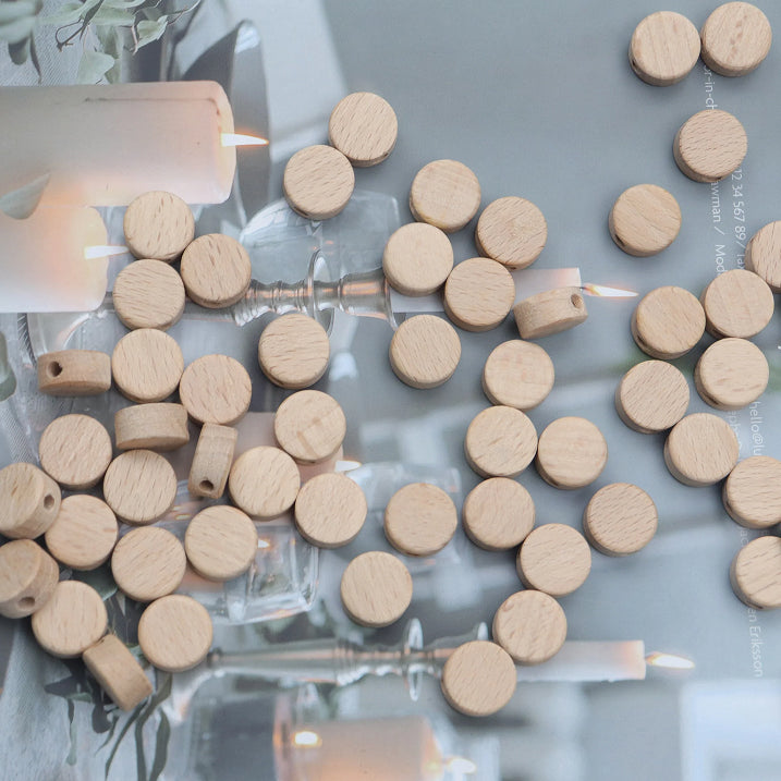 5pcs Wood Round Pieces