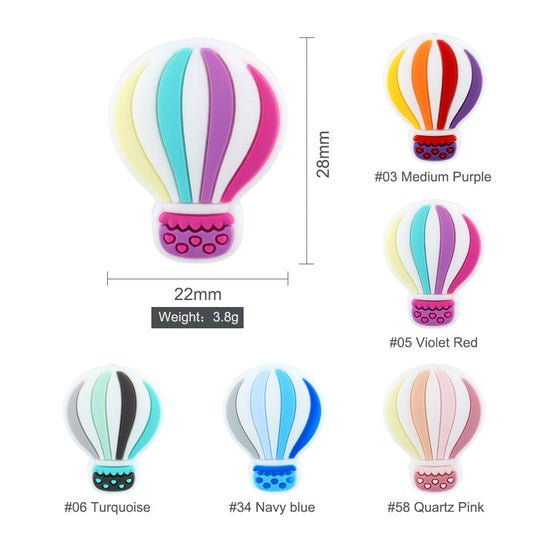 Silicone Hot Air Balloon Teething Beads