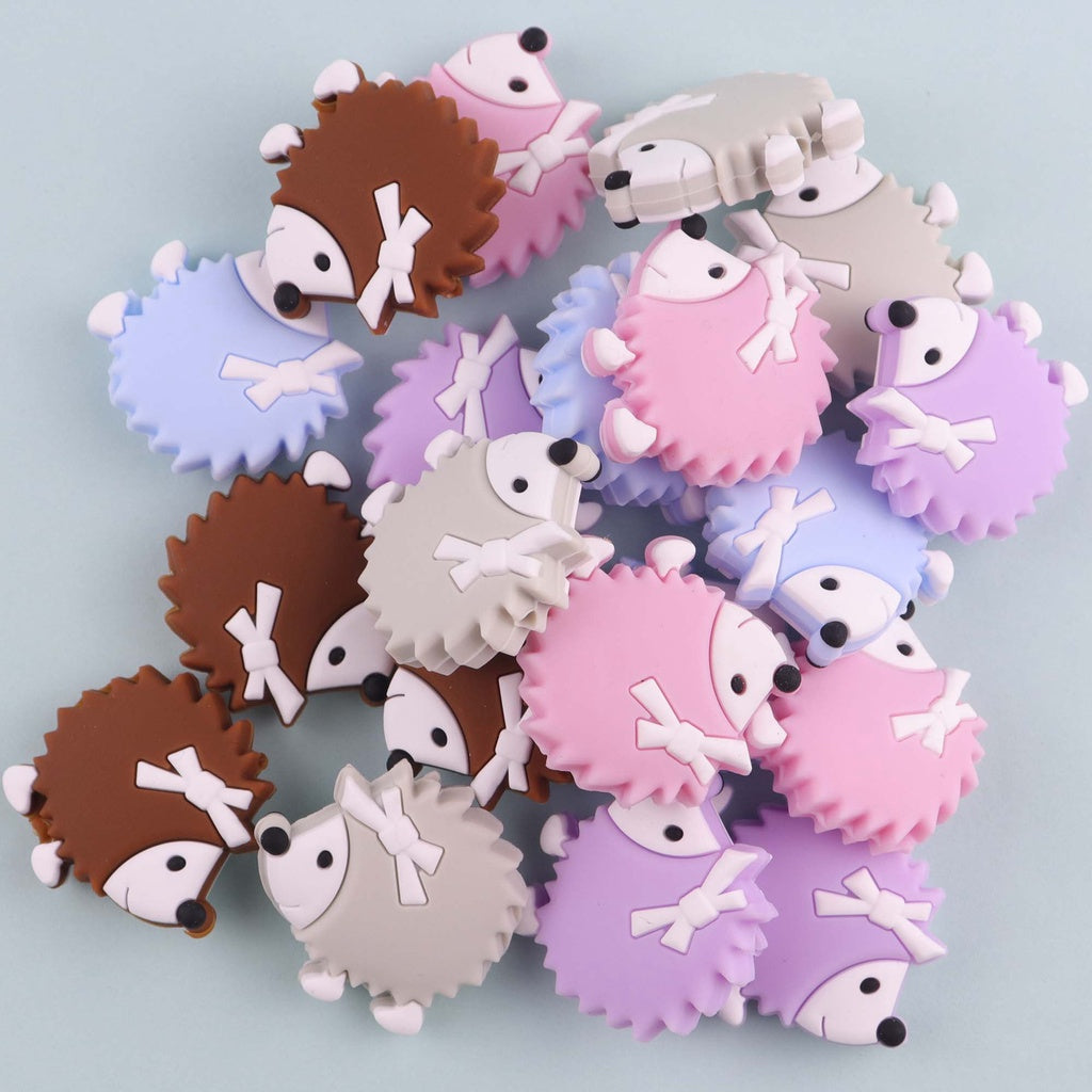 Silicone Mini Hedgehog Beads