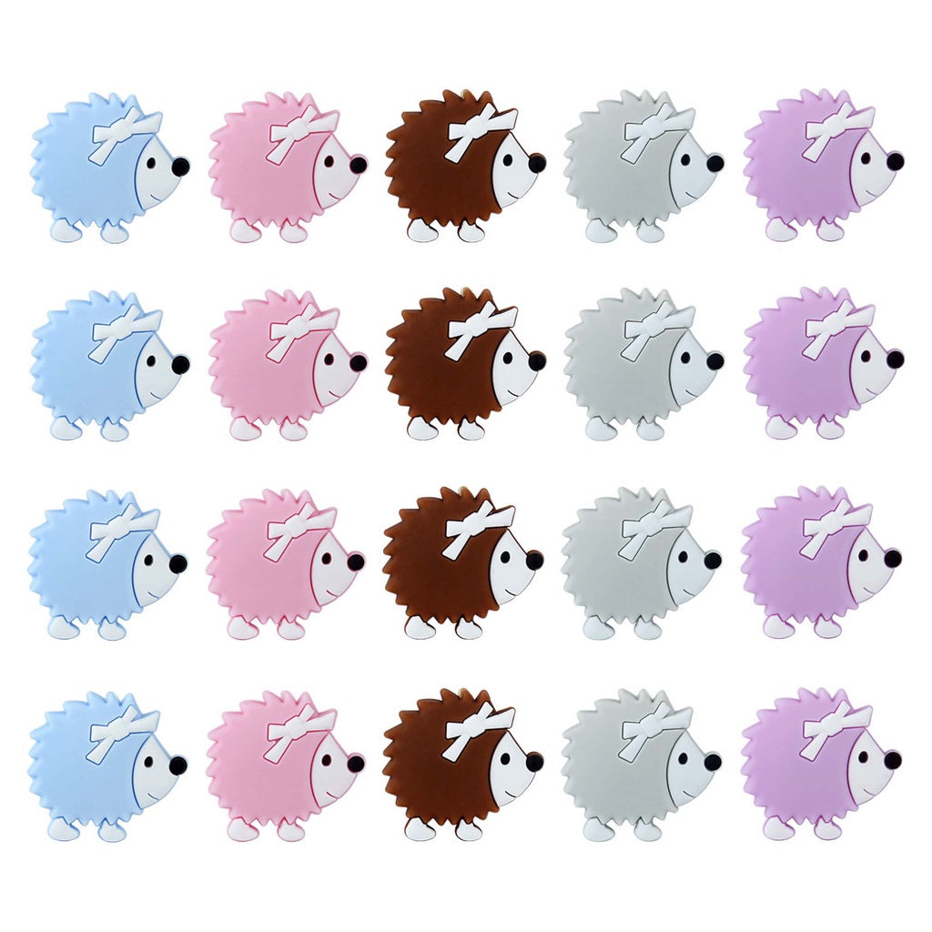 Silicone Mini Hedgehog Beads