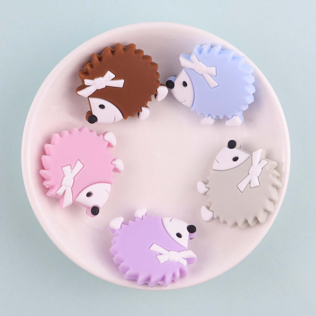 Silicone Mini Hedgehog Beads