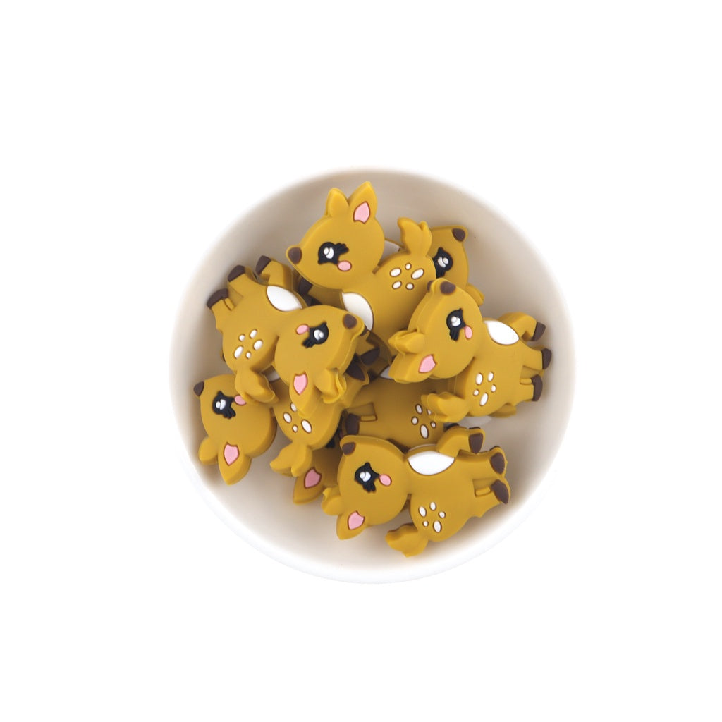 Silicone Mini Deer Beads
