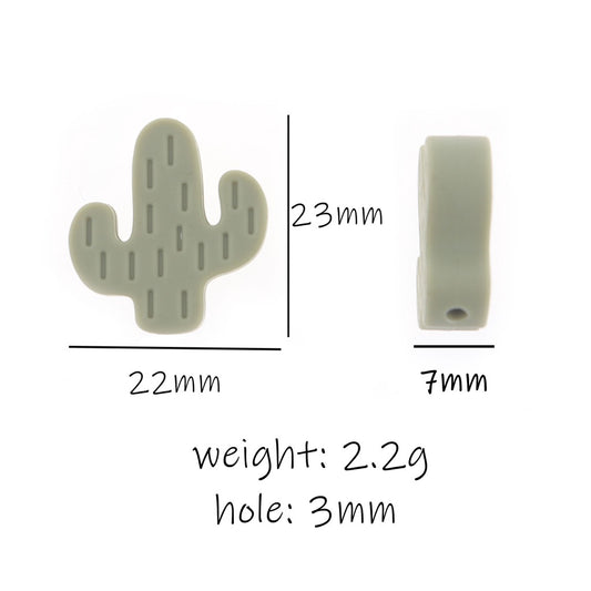 Silicone Cactus Beads