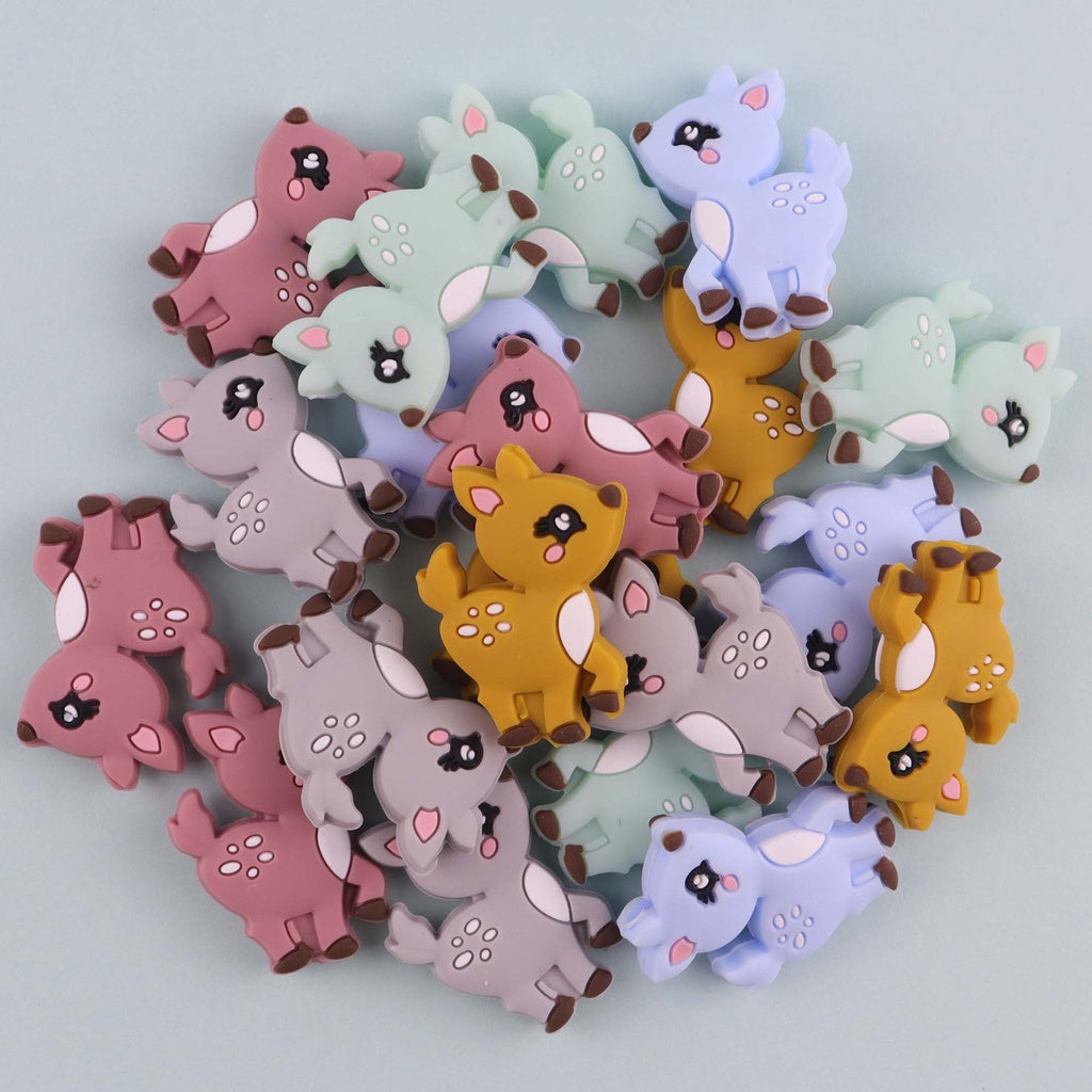Silicone Mini Deer Beads