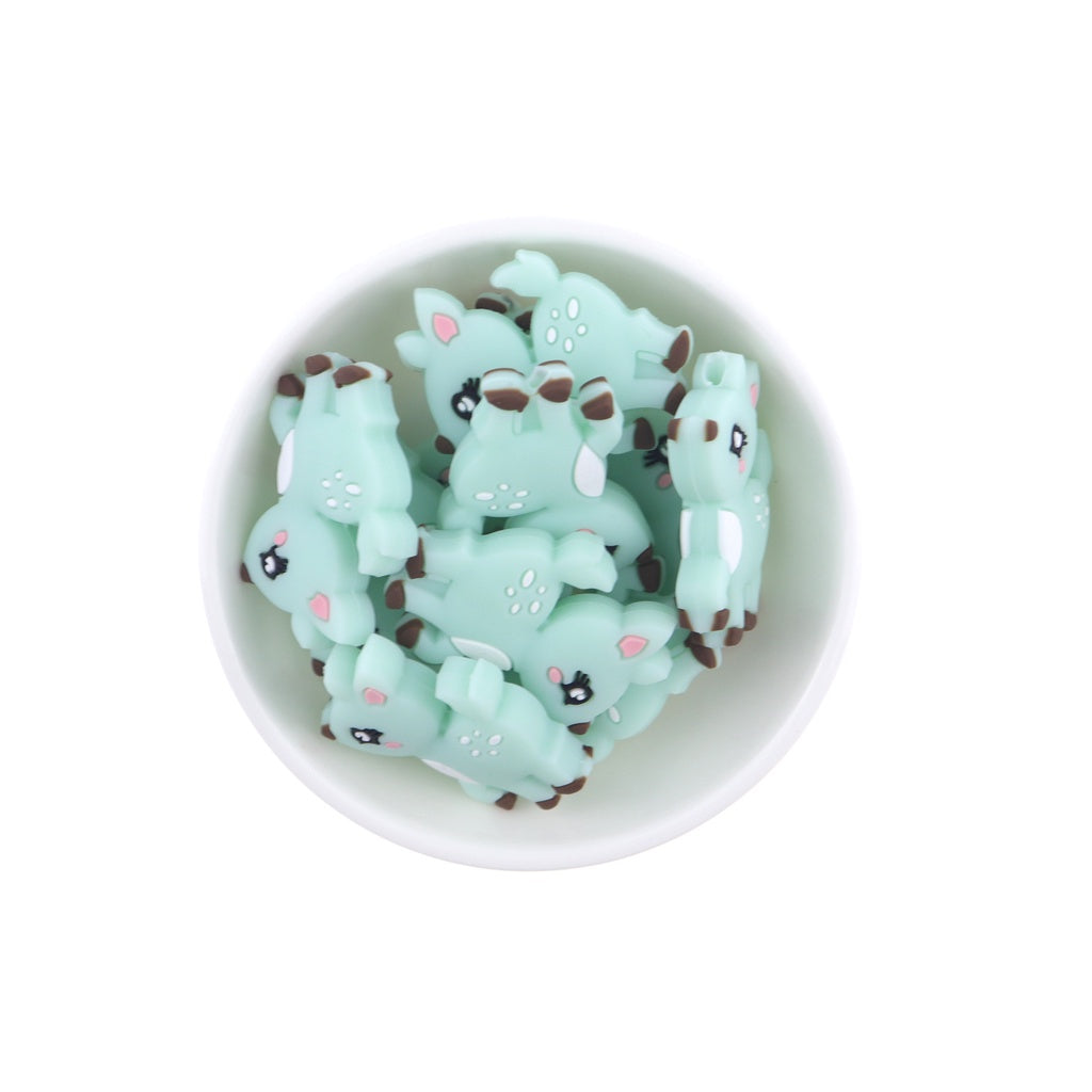 Silicone Mini Deer Beads