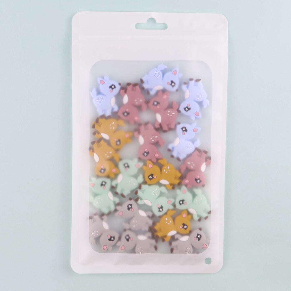 Silicone Mini Deer Beads