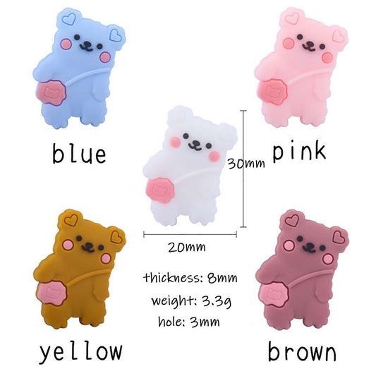 Silicone Backpack Bear Beads