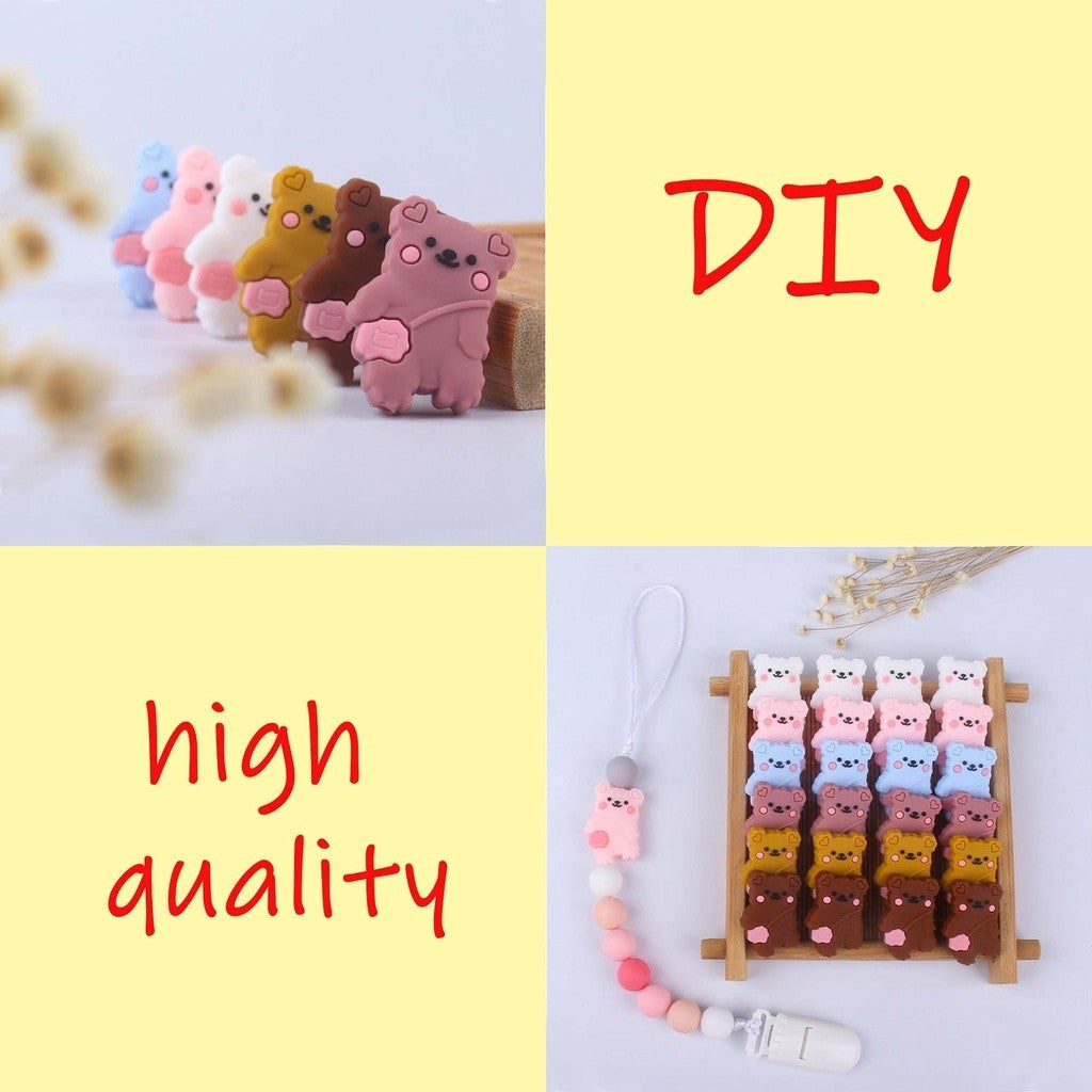 Silicone Backpack Bear Beads