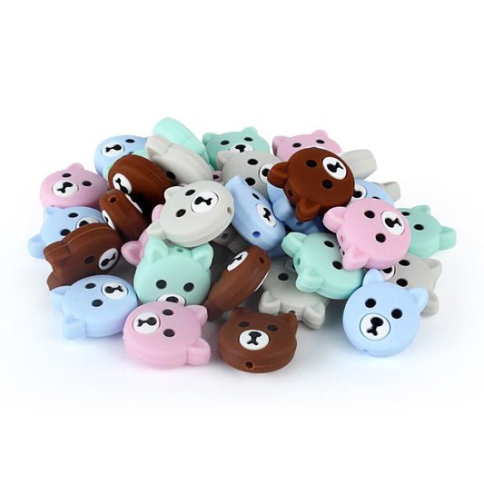 Silicone Bear Teething Beads