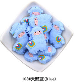 Silicone Alpaca Teething Beads
