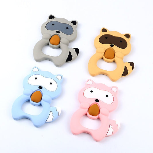 Silicone Raccoon Teether