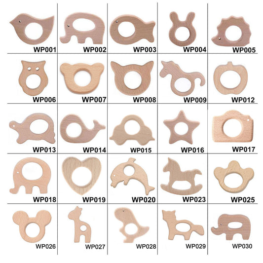 Wooden Animal Teether