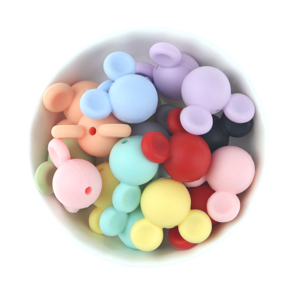 Silicone Mickey Teething Beads