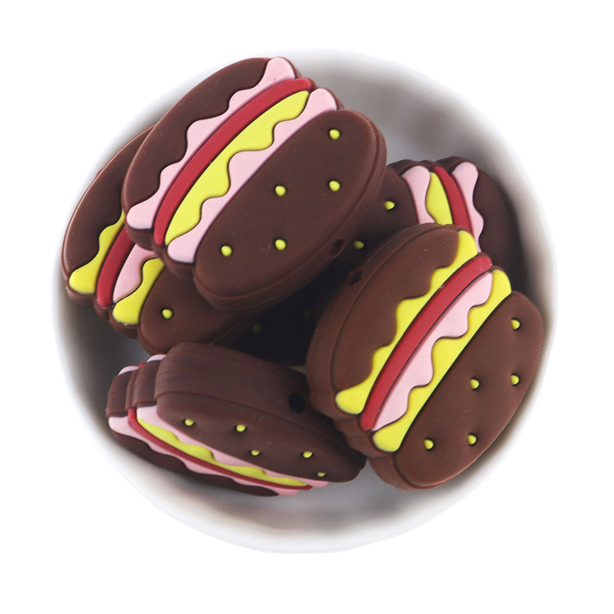 Silicone Hamburg Teething Beads