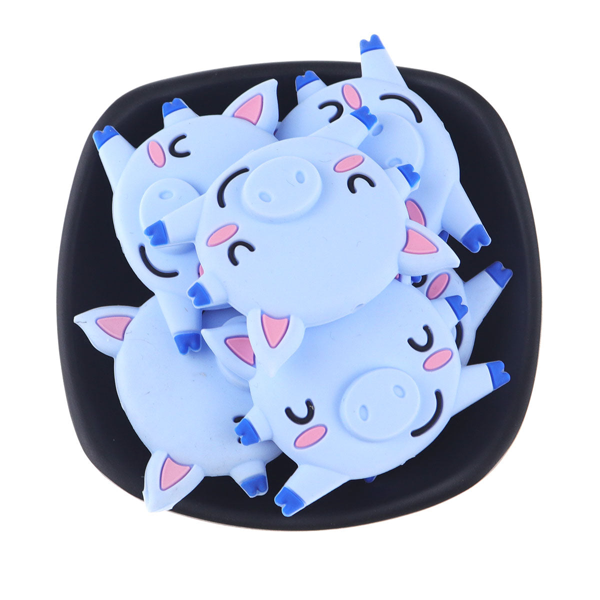 Silicone Pig Teething Beads