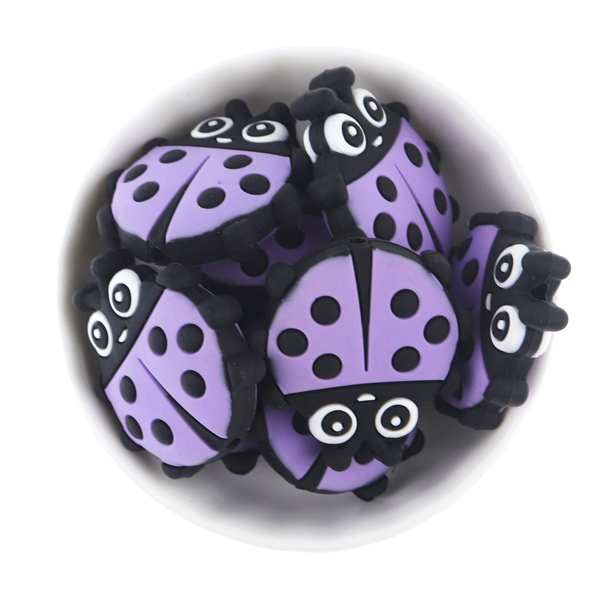 Silicone Small Beetle Teething Beads