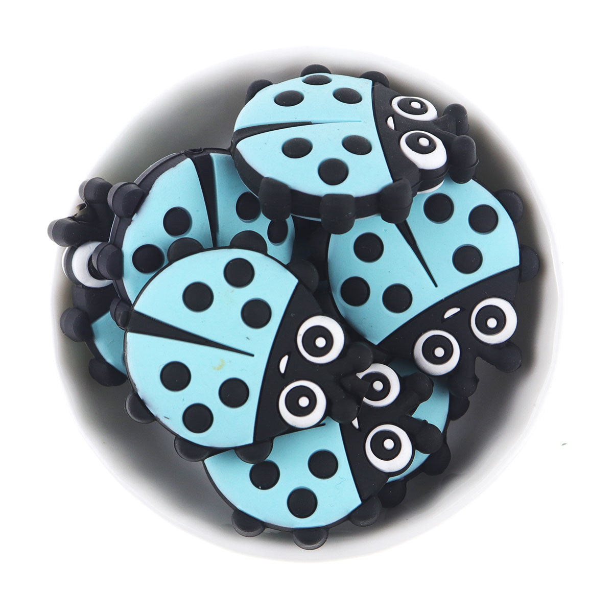 Silicone Small Beetle Teething Beads