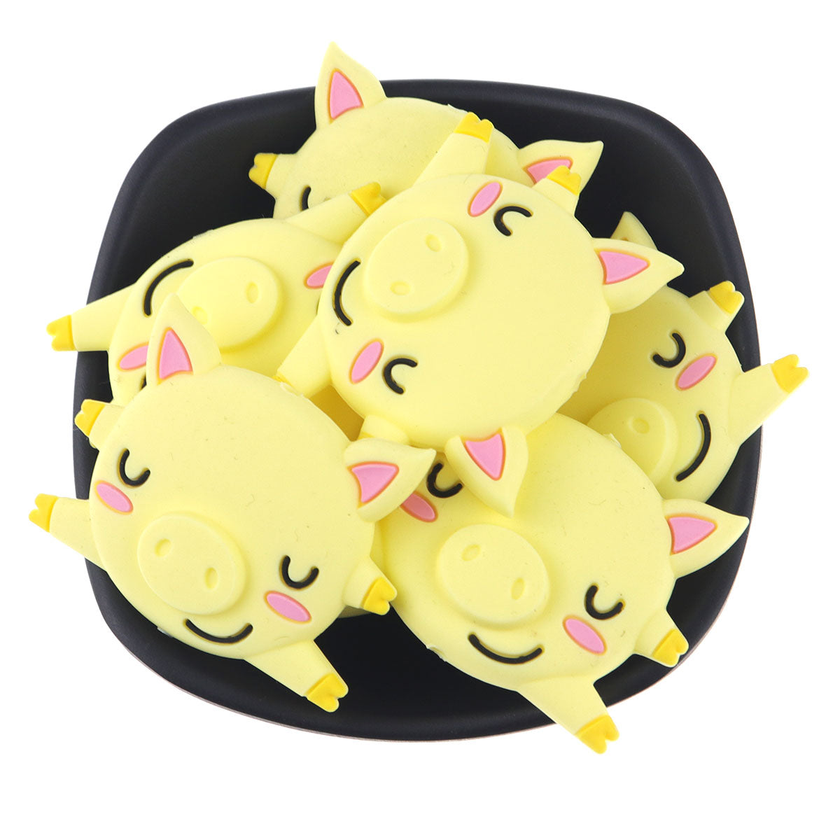 Silicone Pig Teething Beads