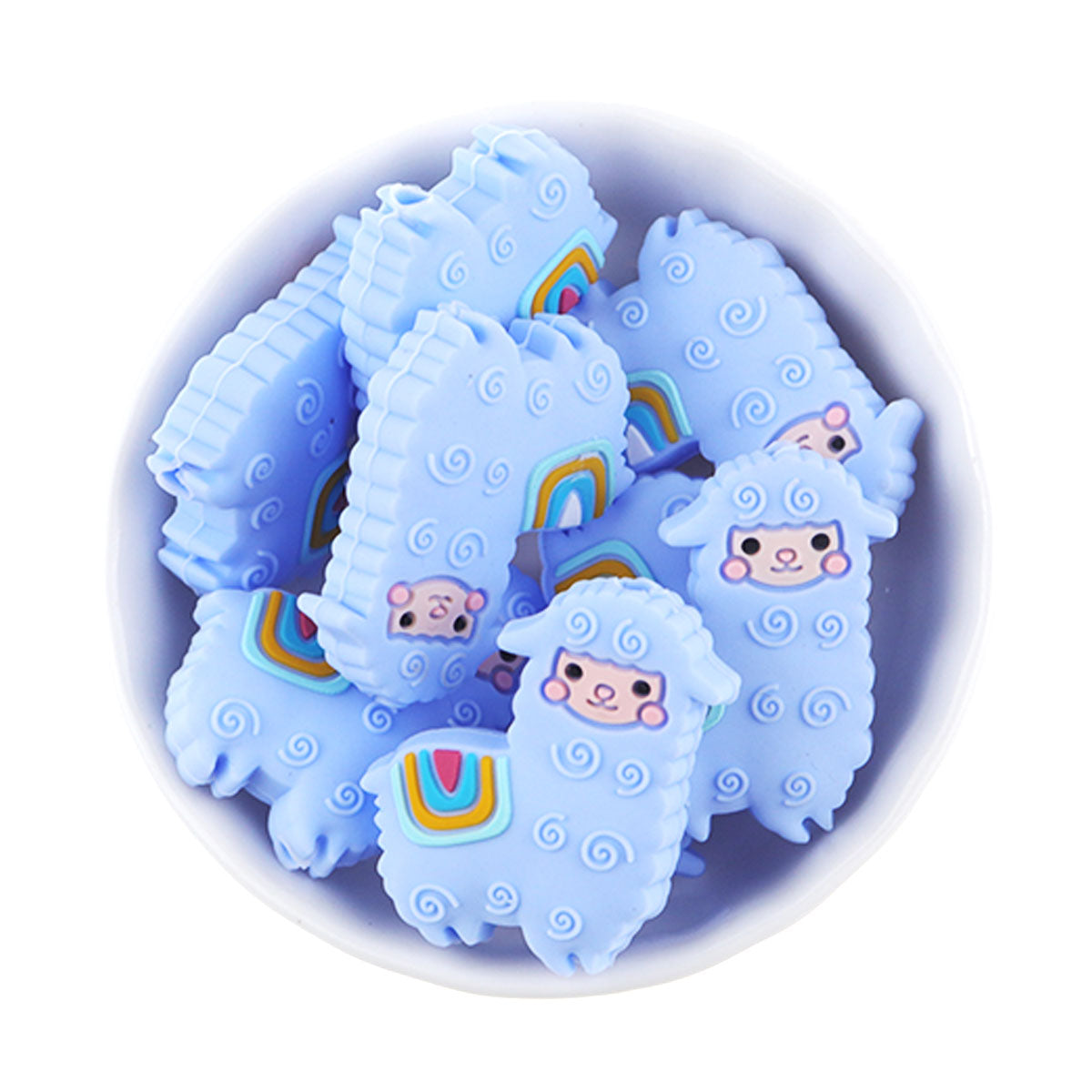 Silicone Alpaca Teething Beads