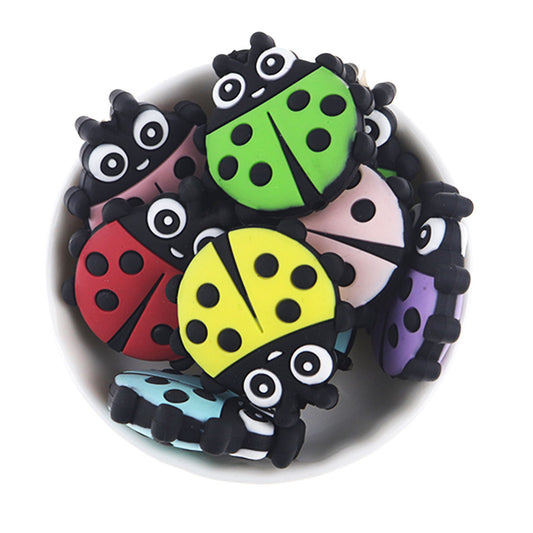 Silicone Small Beetle Teething Beads