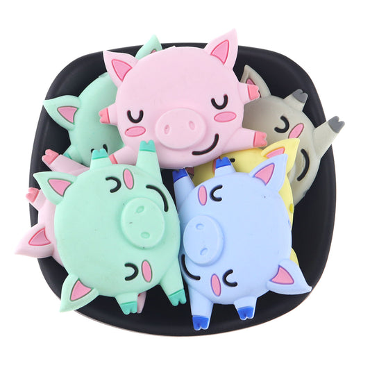 Silicone Pig Teething Beads