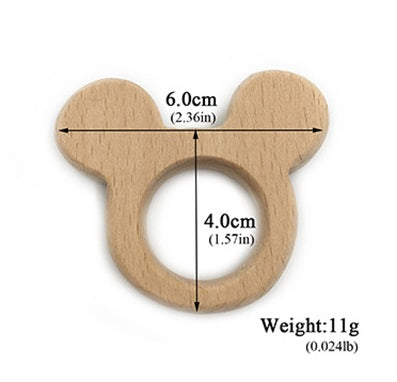 Wooden Animal Teether