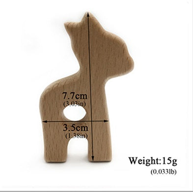 Wooden Animal Teether