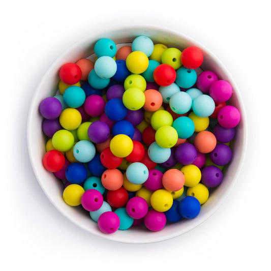 5pcs Silicone Round Beads - 12mm
