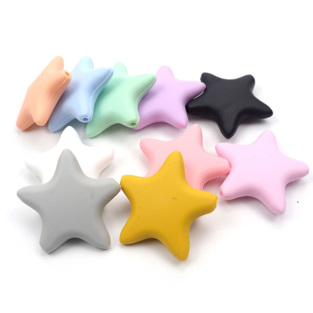 Silicone Star Teething Beads
