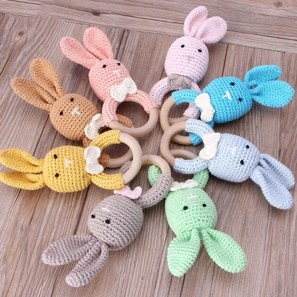 5pcs Natural Wooden Teething Ring