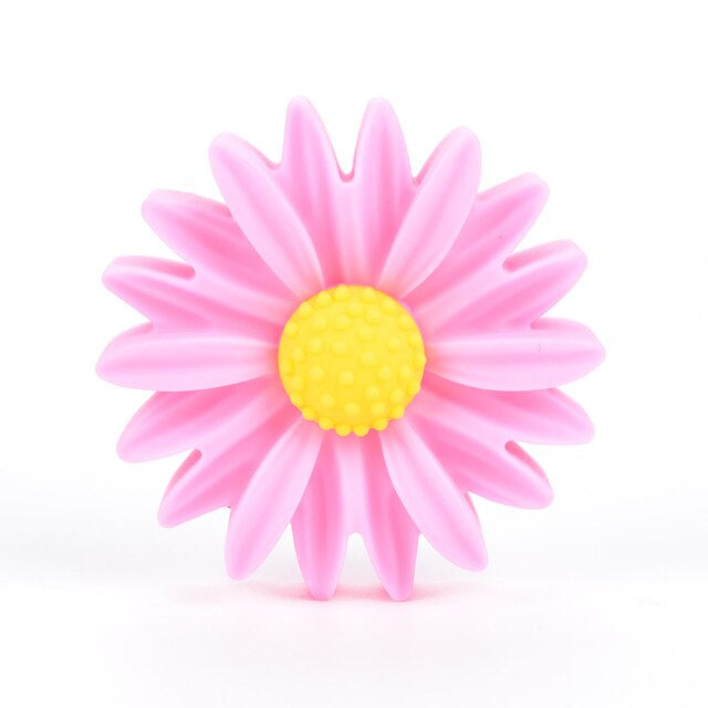 Silicone Daisy Pacifier Clip