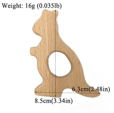 Wooden Animal Teether