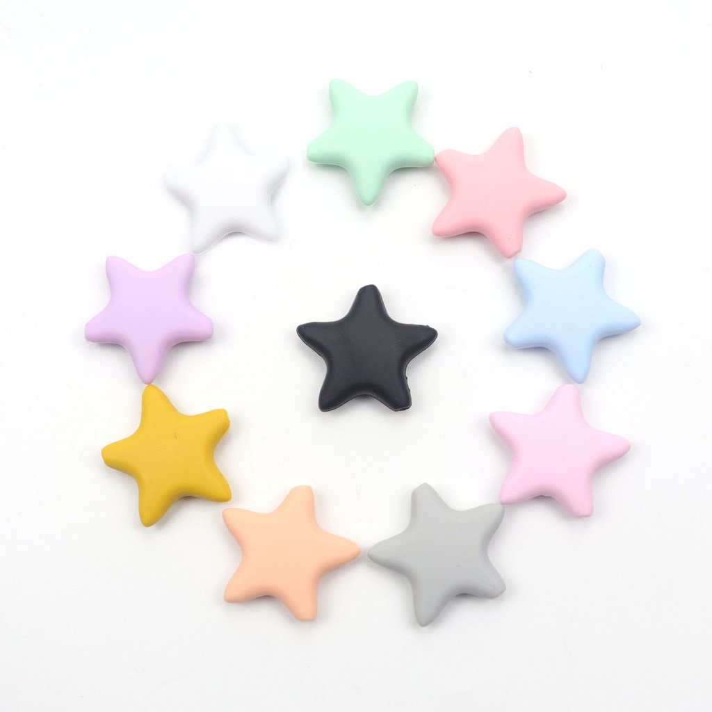 Silicone Star Teething Beads
