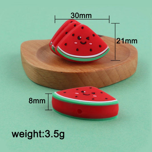 Silicone Watermelon Teething Beads