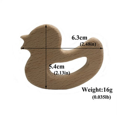 Wooden Animal Teether