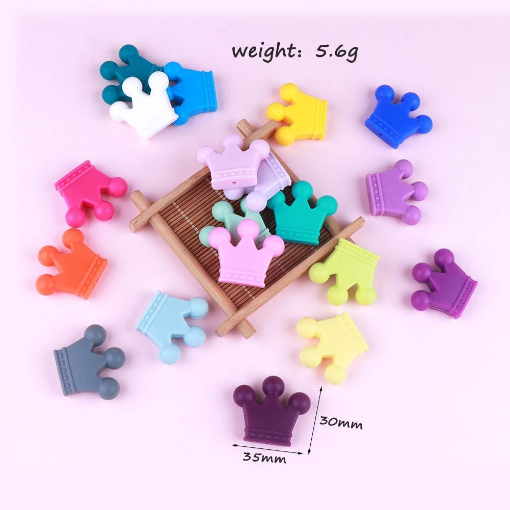 Silicone Crown Teething Beads