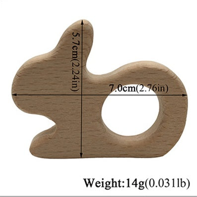 Wooden Animal Teether