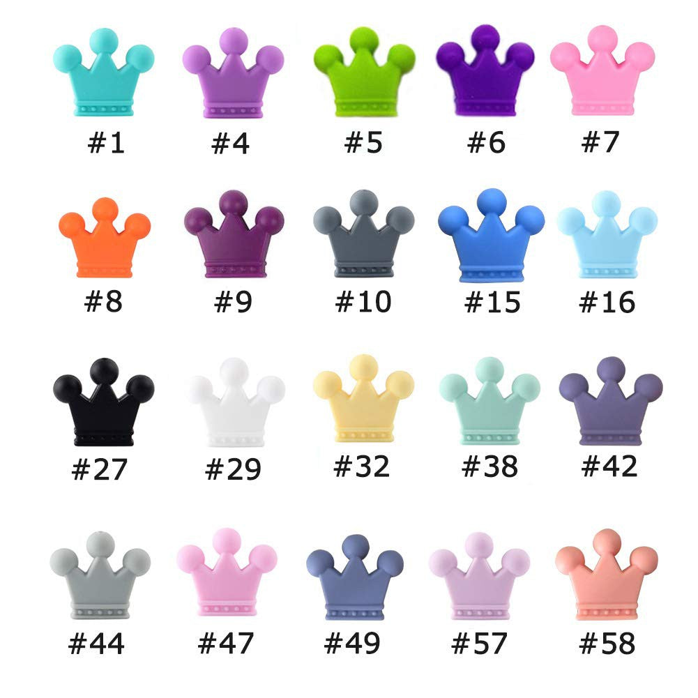 Silicone Crown Teething Beads