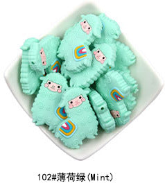 Silicone Alpaca Teething Beads