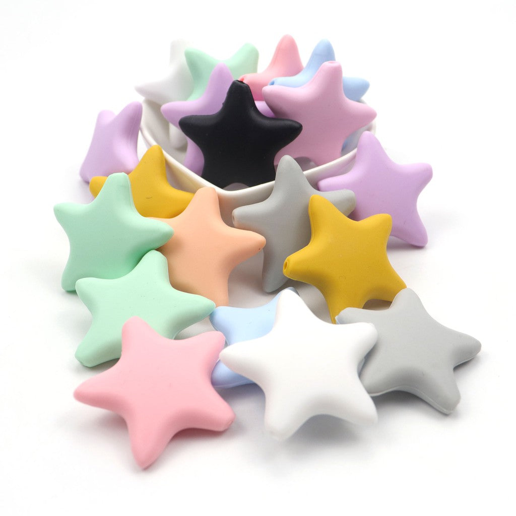 Silicone Star Teething Beads