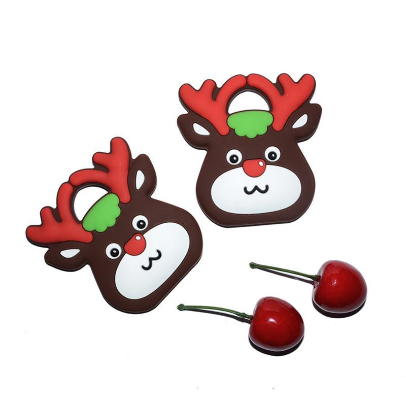 Silicone Christmas Deer Teether