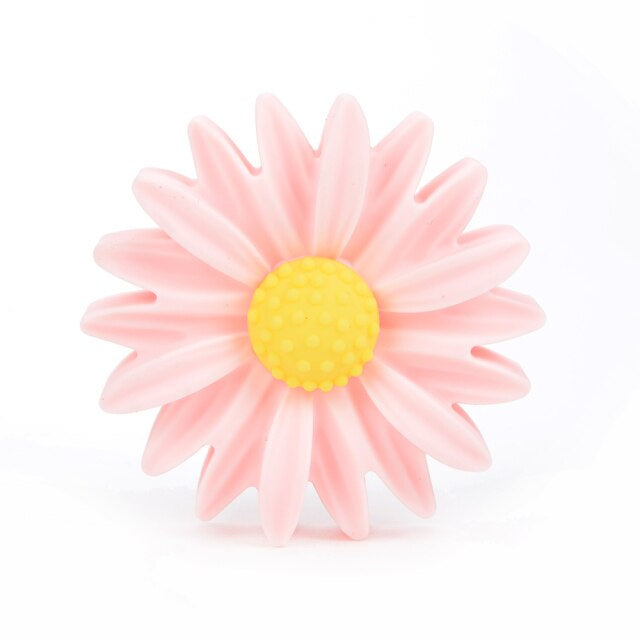 Silicone Daisy Pacifier Clip