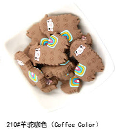 Silicone Alpaca Teething Beads