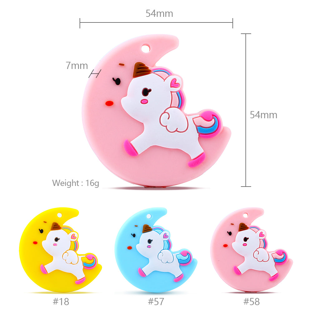 Silicone Moon Teether