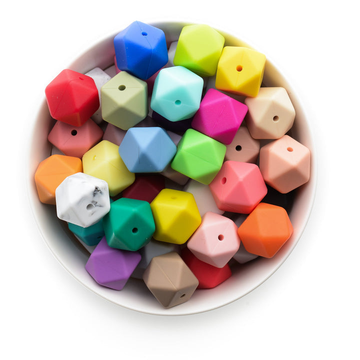Silicone Hexagons Beads - 17mm – Weekjoey