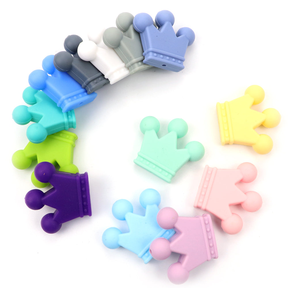 Silicone Crown Teething Beads