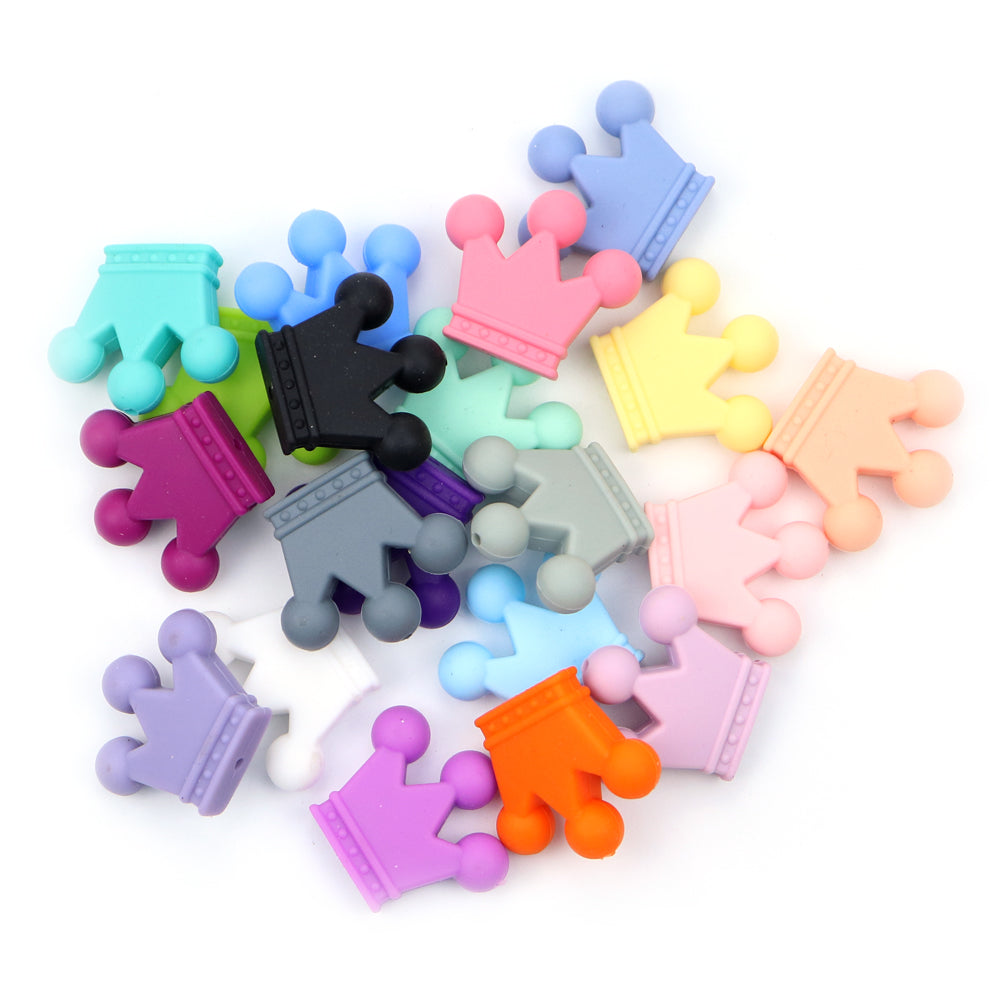 Silicone Crown Teething Beads