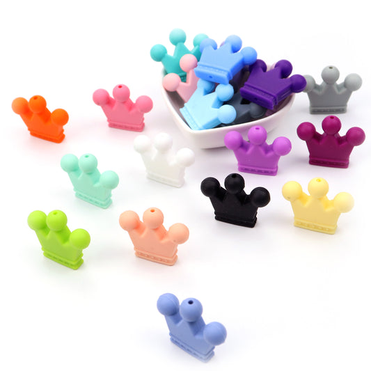 Silicone Crown Teething Beads