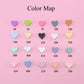 5pcs Silicone Lovely Heart Teething Beads